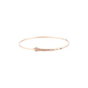 DODO BANGLE IN ROSE GOLD AND BROWN DIAMONDS SIZE XS