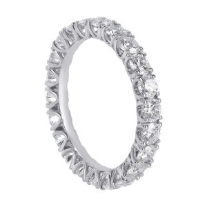 FREELIGHT CIRCLE RING IN WHITE GOLD AND DIAMONDS